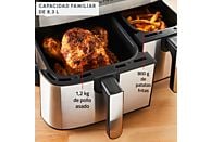 Freidora de aire Moulinex Dual Easy Fry & Grill EZ905D, 8.3 L, Inox