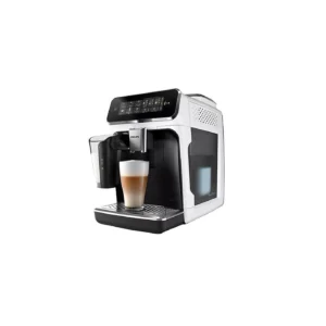 Cafetera Superautomática Philips Serie 3300 EP3343/50, LatteGo, Blanco y Negro