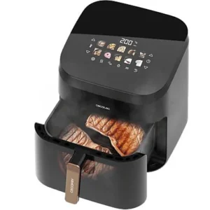 Freidora de aire Cecotec Cecofry&Grill Smokin’ 8500, 8.5 L, 2200W, Negro
