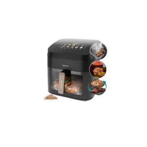 Freidora de aire Cecotec Cecofry&Grill Smokin’ 8500, 8.5 L, 2200W, Negro