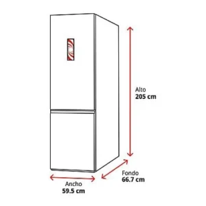 Frigorífico combi Haier HTW5620CNMG, No Frost, 414 L, 205 cm, Wi-Fi, Inox