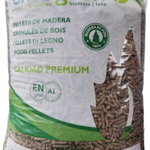 Palet de Pellets PEYCA | 15 Sacos, Certificado ENplus A1, Madera de Pino, Diámetro