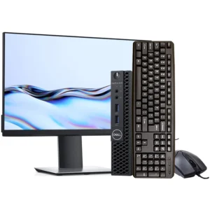 Mini PC de escritorio Dell con hasta 32 GB de RAM, SSD de 1 TB, pantalla LCD de 27", Windows 11 Pro, WiFi